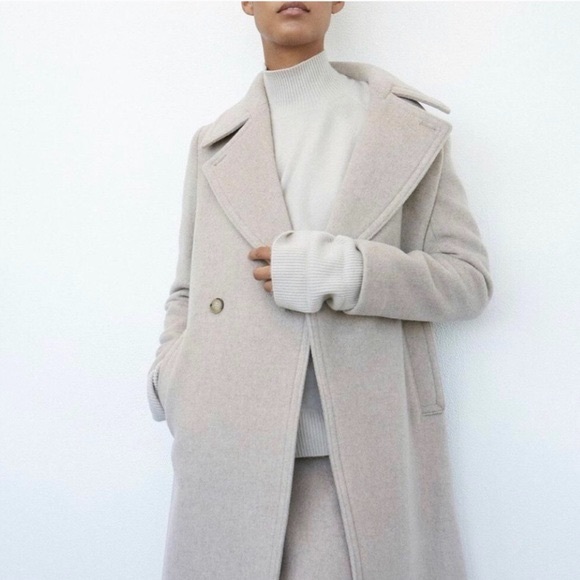 Club Monaco Jackets & Blazers - NWT Club Monaco Daylina Long Wool Coat in Almond
